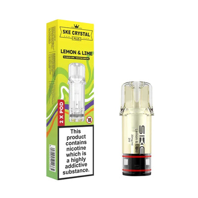 SKE Crystal Plus Lemon & Lime Prefilled Pods