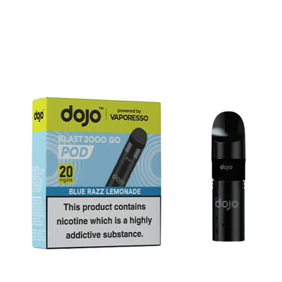 Vaporesso Dojo Blast 2000 Go Compliant Blue Razz Lemonade Prefilled Pod