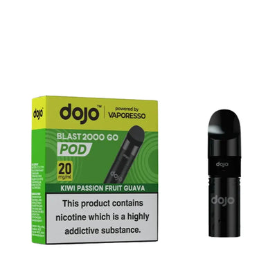 Vaporesso Dojo Blast 2000 Go Compliant Kiwi Passionfruit Guava Prefilled Pod