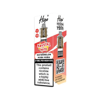 Higo Krystal Max Prefilled Pods Watermelon Huba Huba