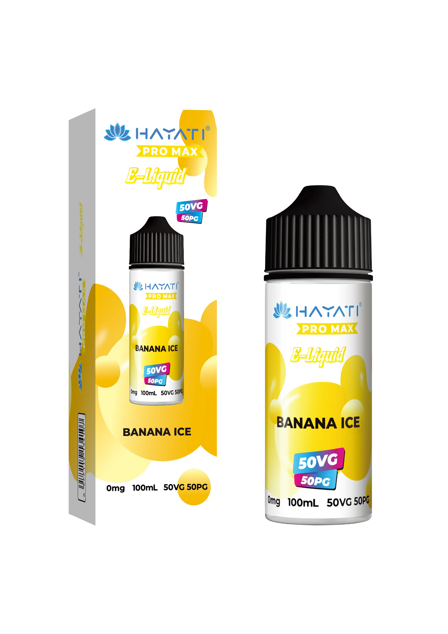 Banana Ice 50/50 Shortfill E-Liquid by Hayati Pro Max 100ml