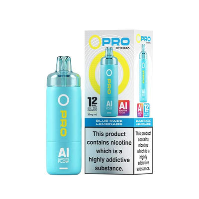 Insta O Pro 10K Blue Razz Lemonade Prefilled Pod Vape Kit