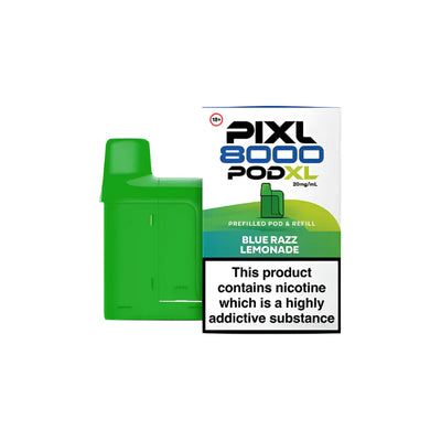 PIXL 8000 Blue Razz Lemonade Compliant Post June 1st Prefilled Pod