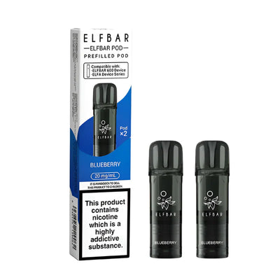 Elf Bar 600 Compliant Post June 1st Blueberry Prefilled Pods Pack of 2