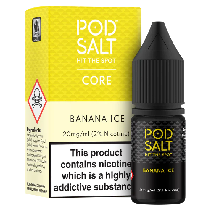 Pod Salt Core Banana Ice 10ml Nicotine Salt E-Liquid