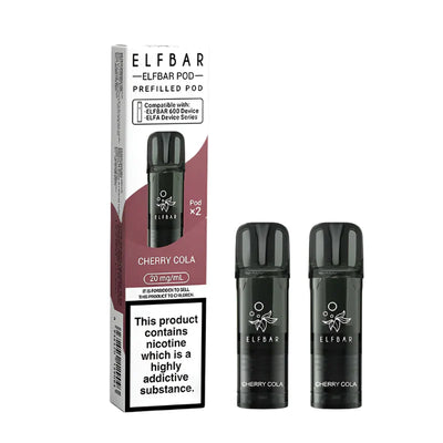 Elf Bar 600 Compliant Post June 1st Cherry Cola Prefilled Pods Pack of 2