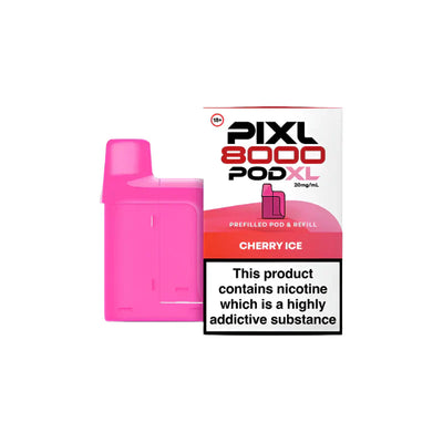 PIXL 8000 Cherry Ice Compliant Post June 1st Prefilled Pod