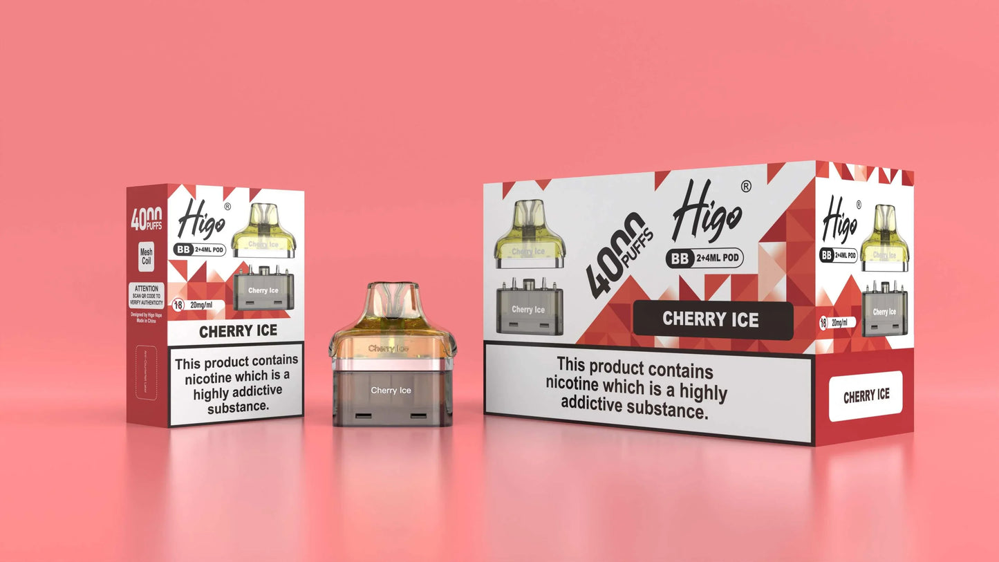 Higo BB Pod 20mg Cherry Ice