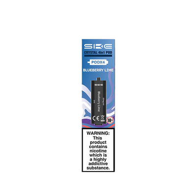 SKE Crystal 4-in-1 2400 Blueberry Lime Prefilled Pods