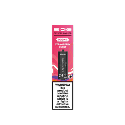 SKE Crystal 4-in-1 2400 Strawberry Burst Prefilled Pods