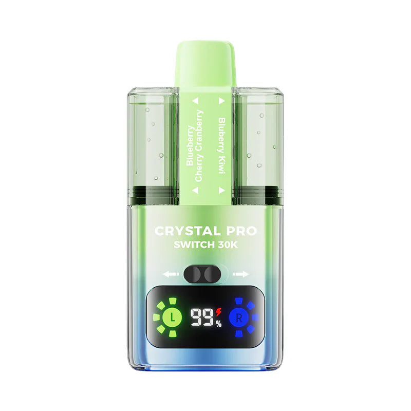 Crystal Pro Switch 30K Blueberry Cherry Cranberry and Blueberry Kiwi Prefilled Pod Kit
