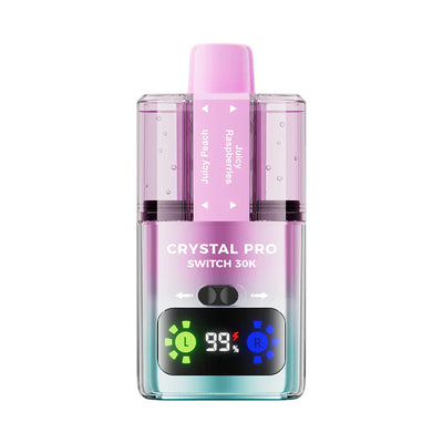 Crystal Pro Switch 30K Juicy Peach and Juicy Raspberries Prefilled Pod Kit