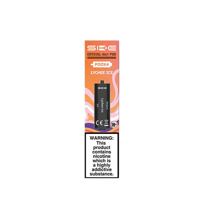 SKE Crystal 4-in-1 2400 Lychee Ice Prefilled Pods