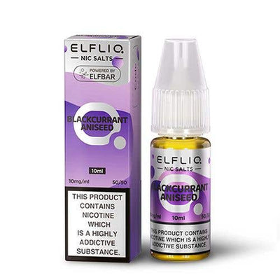 Elf Bar ElfLiq Blackcurrant Aniseed Nic Salt E-Liquid 10ml