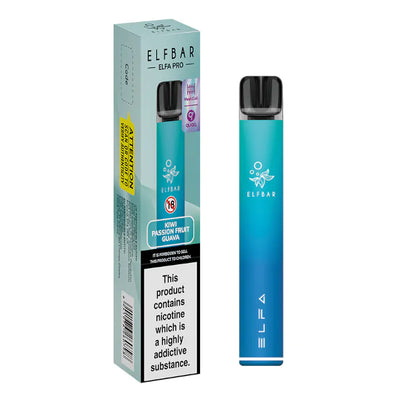 Elf Bar ELFA Pro Aurora Blue – Kiwi Passion Fruit Guava Pod Kits