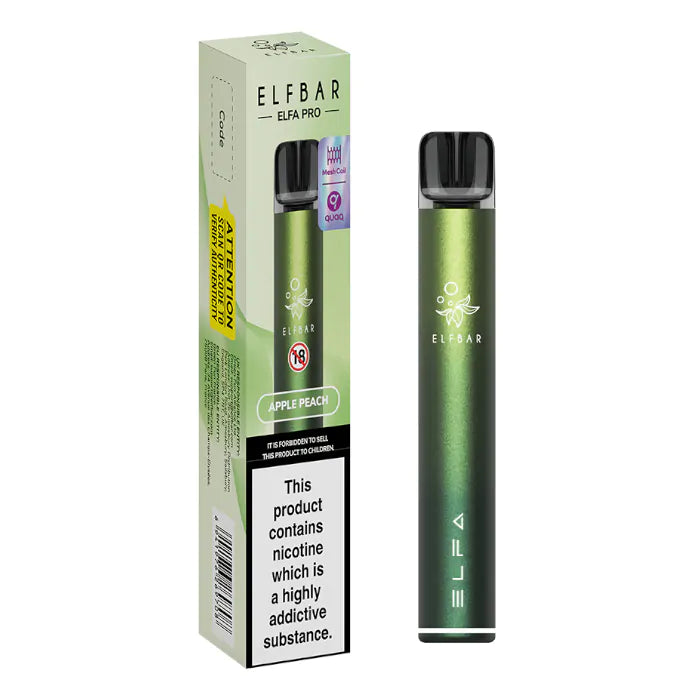 Elf Bar ELFA Pro Aurora Green – Apple Peach Pod Kits