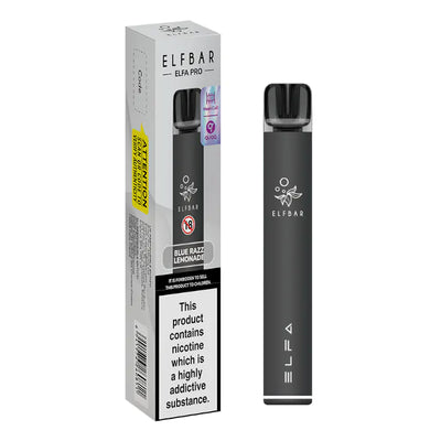 Elf Bar ELFA Pro Black – Blue Razz Lemonade Pod Kits