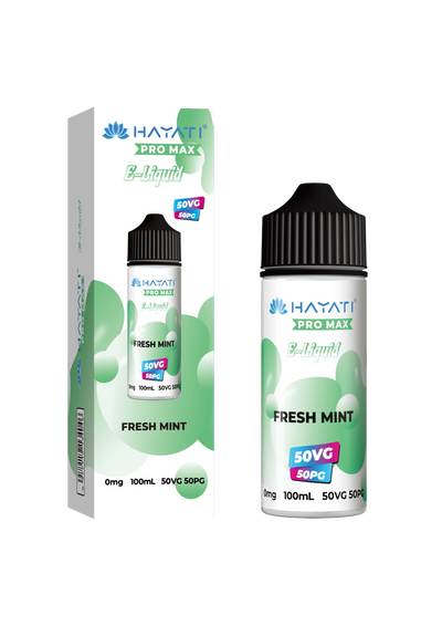 Fresh Mint 50/50 Shortfill E-Liquid by Hayati Pro Max 100ml