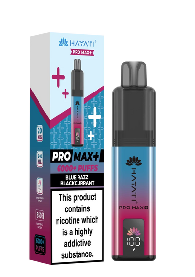 Hayati Pro Max Plus 6000 Blue Razz Black Currant Prefilled Pod Kit