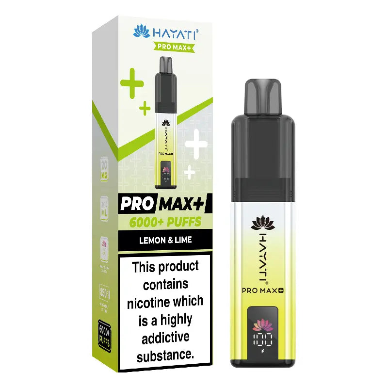 Hayati Pro Max Plus 6000 Lemon and Lime Prefilled Pod Kit