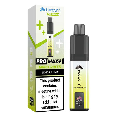 Hayati Pro Max Plus 6000 Lemon and Lime Prefilled Pod Kit