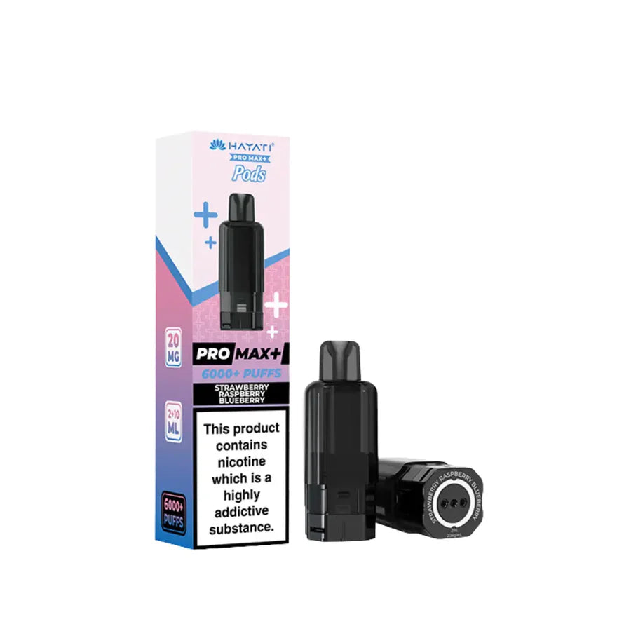 Hayati Pro Max Plus 6000 Strawberry Raspberry Blueberry Replacement Pods
