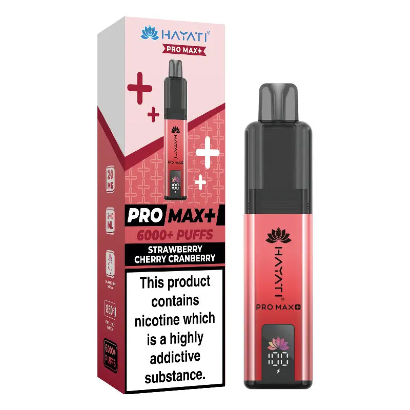 Hayati Pro Max Plus 6000 Strawberry Cherry Cranberry Prefilled Pod Kit
