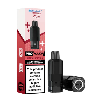 Hayati Pro Max Plus 6000 Strawberry Cherry Cranberry Replacement Pods