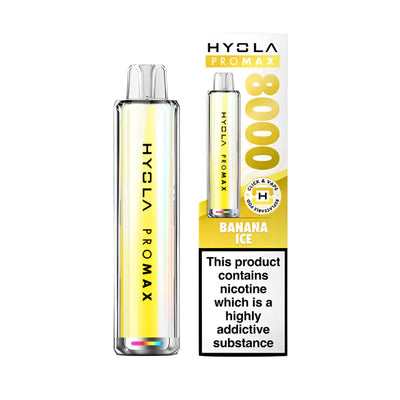Hyola Pro Max 8000 Banana Ice Compliant Post June 1st Prefilled Pod kit
