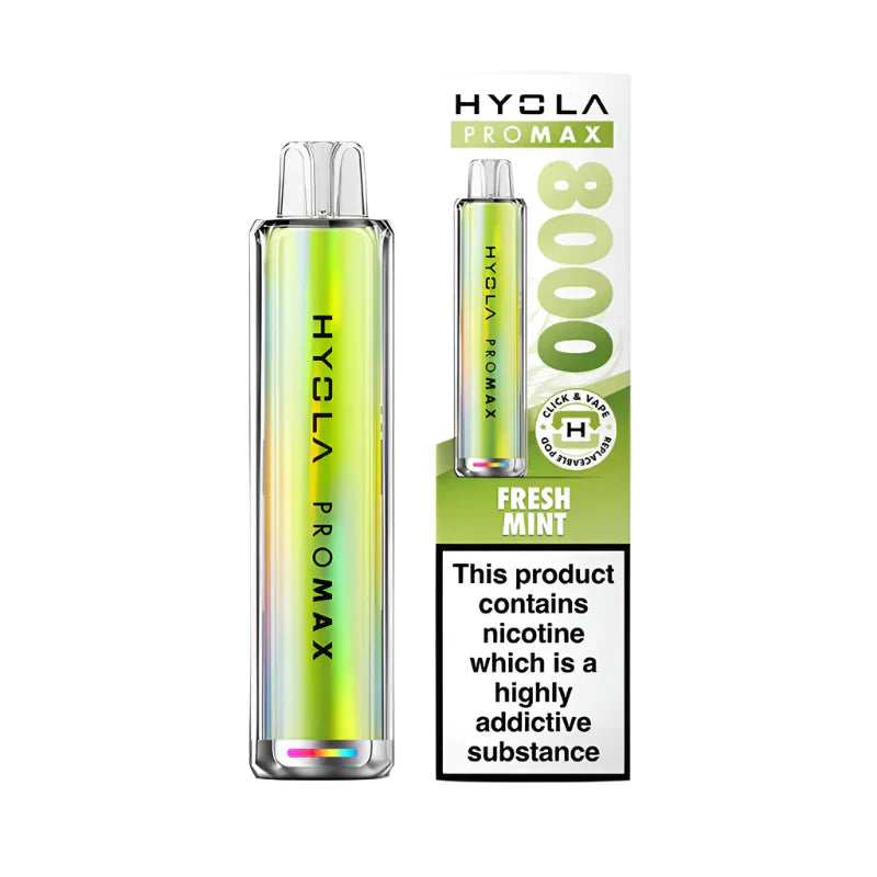 Hyola Pro Max 8000 Fresh Mint Compliant Post June 1st Prefilled Pod kit