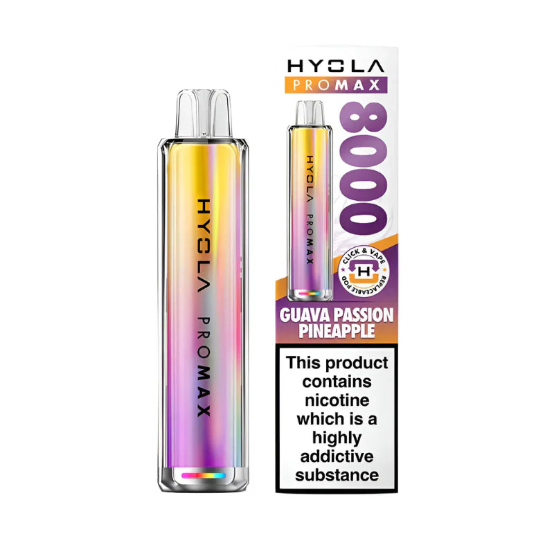 Hyola Pro Max 8000 Guava Passion Pineapple Compliant Post June 1st Prefilled Pod kit
