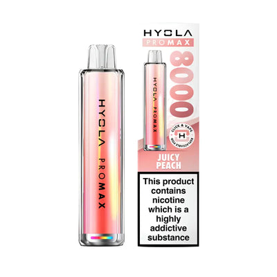Hyola Pro Max 8000 Juicy Peach Compliant Post June 1st Prefilled Pod kit