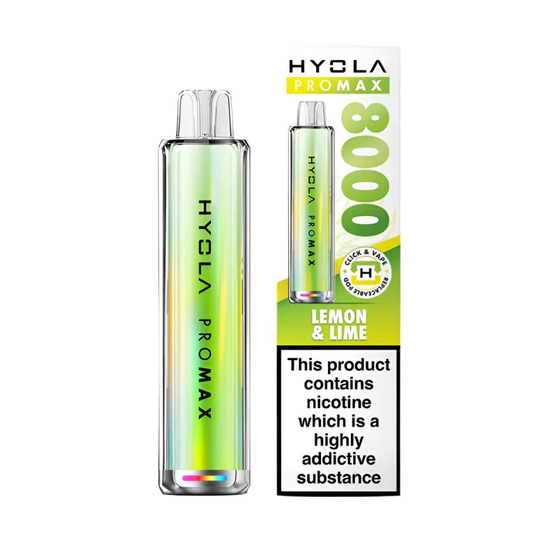 Hyola Pro Max 8000 Lemon & Lime Compliant Post June 1st Prefilled Pod kit