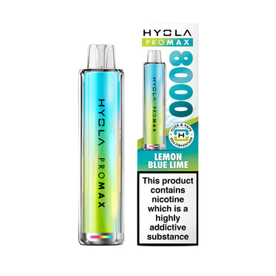 Hyola Pro Max 8000  Lemon Blue Lime Compliant Post June 1st Prefilled Pod kit