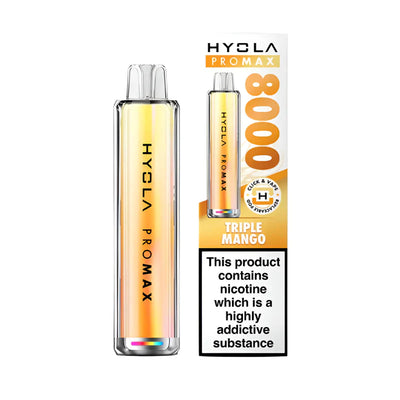 Hyola Pro Max 8000 Triple Mango Compliant Post June 1st Prefilled Pod kit