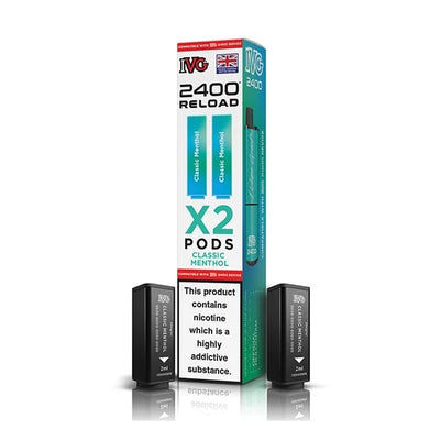 IVG 2400 2‑In‑1 Classic Menthol Prefilled Pods