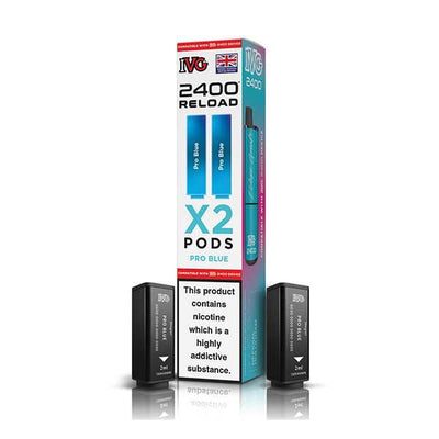 IVG 2400 2‑In‑1 Pro Blue Prefilled Pods