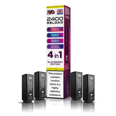 IVG 2400 4‑In‑1 Blackberry Edition Prefilled Pods
