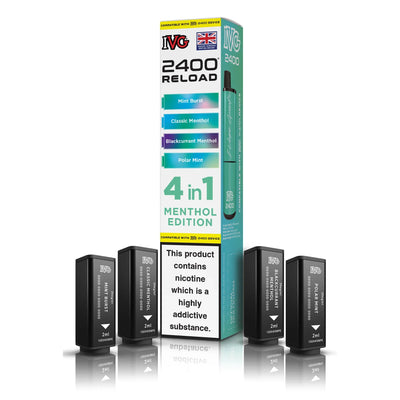 IVG 2400 4‑In‑1 Menthol Edition Prefilled Pods