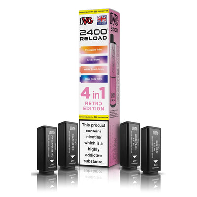 IVG 2400 4‑In‑1 Retro Edition Prefilled Pods
