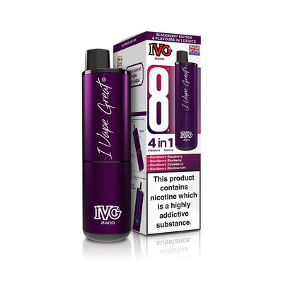 IVG 2400 4‑In‑1 Blackberry Edition Rechargeable Pod Kit