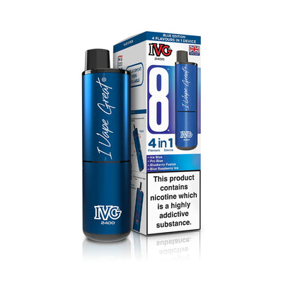 IVG 2400 4‑In‑1 Blue Edition Rechargeable Pod Kit