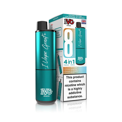 IVG 2400 4‑In‑1 Coconut Edition Rechargeable Pod Kit