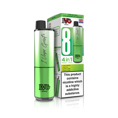 IVG 2400 4‑In‑1 Lime Edition Rechargeable Pod Kit
