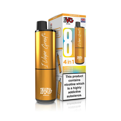 IVG 2400 4‑In‑1 Pineapple Ice Rechargeable Pod Kit