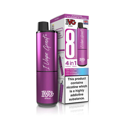 IVG 2400 4‑In‑1 Plum Edition Rechargeable Pod Kit