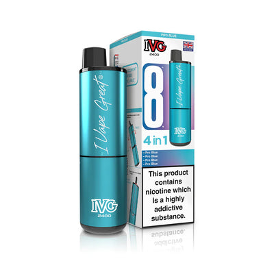 IVG 2400 4‑In‑1 Pro Blue Rechargeable Pod Kit