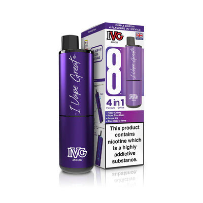 IVG 2400 4‑In‑1 Purple Edition Rechargeable Pod Kit