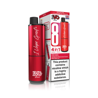 IVG 2400 4‑In‑1 Red Edition Rechargeable Pod Kit