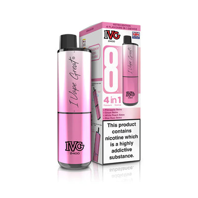 IVG 2400 4‑In‑1 Retro Edition Rechargeable Pod Kit